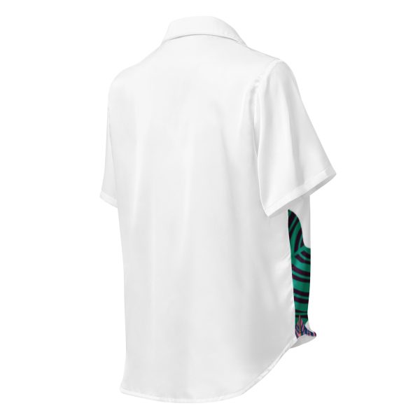 Kurzärmeliges Pyjama-Oberteil für Damen mit Allover-Druck – Bild 2